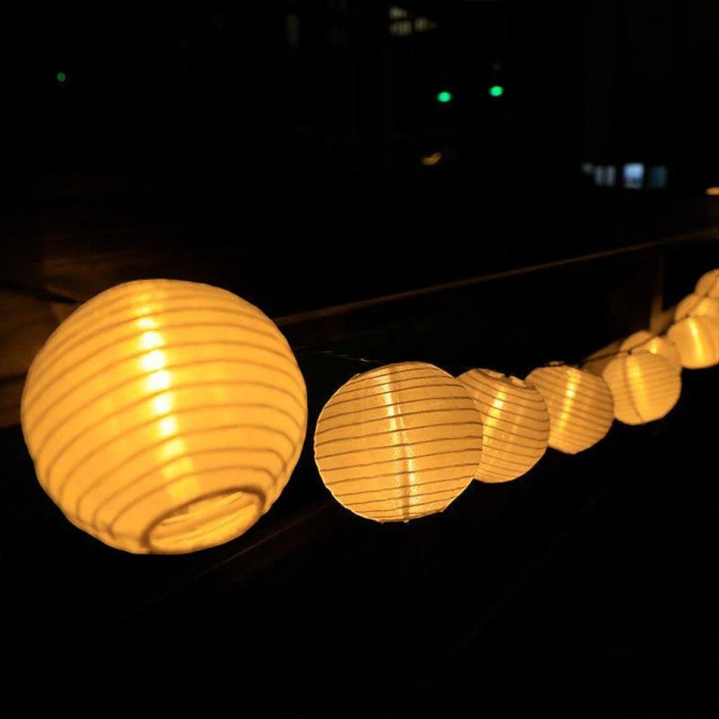 Solar Lantern String Lights IP65 Waterproof Outdoor Garden Patio Decor