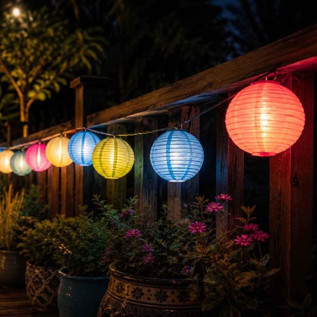 Solar Lantern String Lights IP65 Waterproof Outdoor Garden Patio Decor