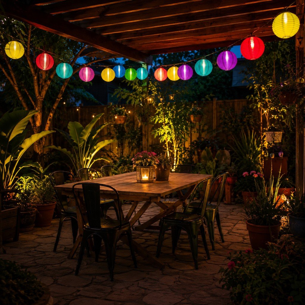 Solar Lantern String Lights IP65 Waterproof Outdoor Garden Patio Decor